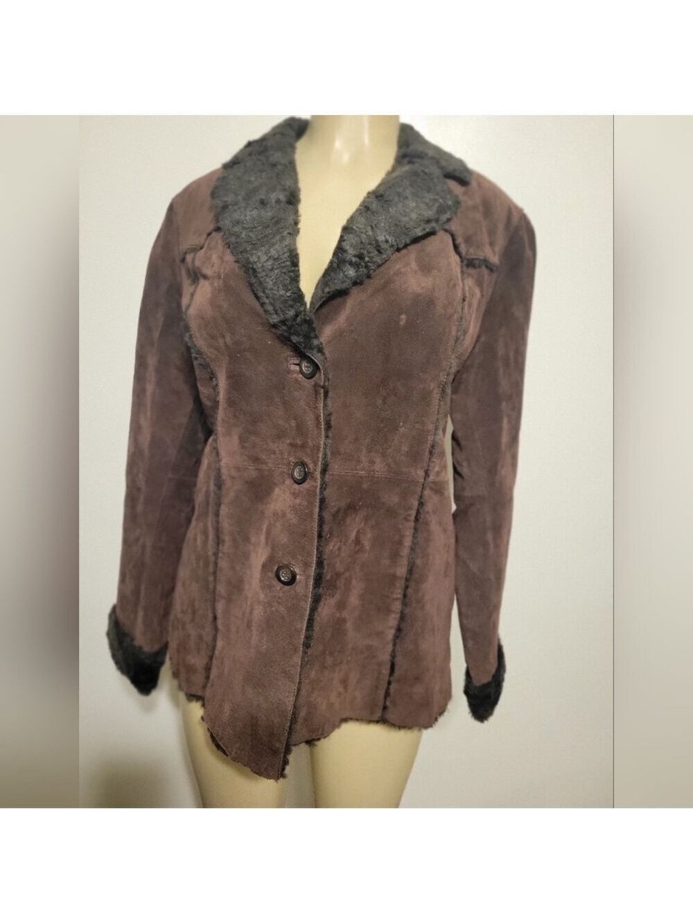 St Johns Bay Shearling Coat Countryside Apline Farm  Mountains Faux Fur Winter